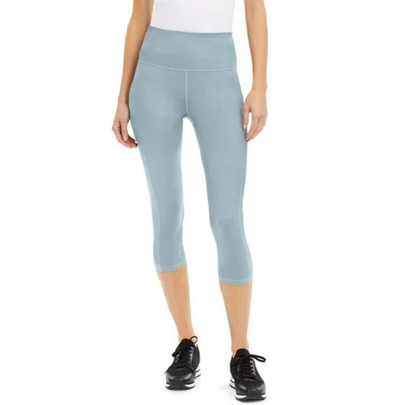 Ideology Pants - Ideology Women's High Rise, Side Pockets 7/8 Leggings, Calming Blue, M